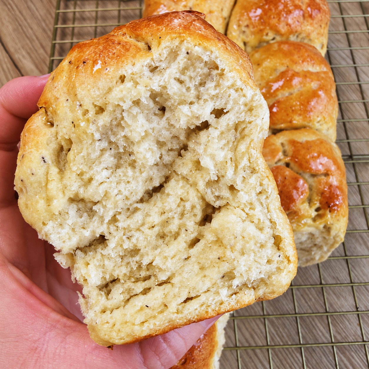 Pan tipo brioche sin gluten y sin azúcar