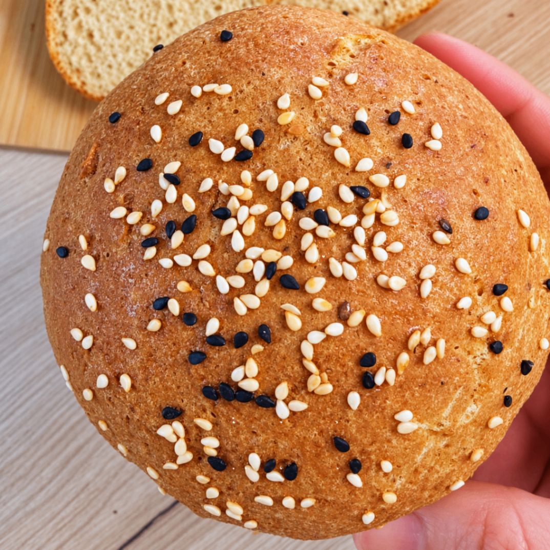 Pan de hamburguesa sin gluten y sin azúcar