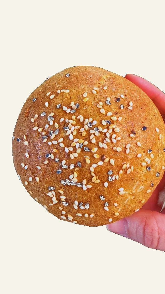 Pan de hamburguesa sin gluten y sin azúcar