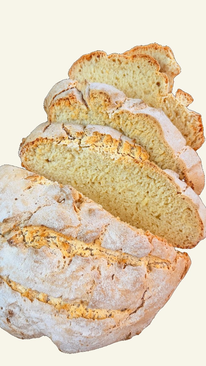 Pan rústico sin gluten y sin azúcar