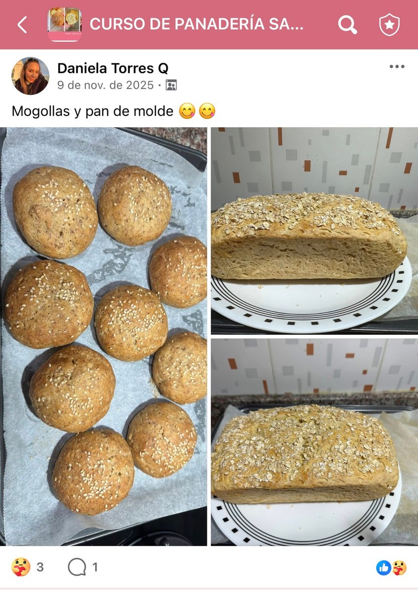 Daniela Torres comparte sus mogollas y pan de molde